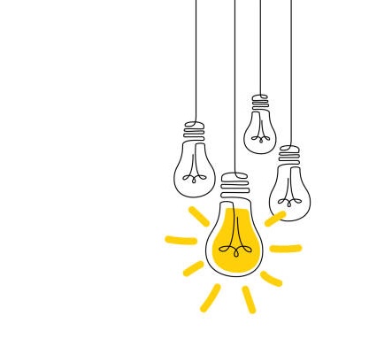 Idea concept. Innovation idea. Process of copywriting. Creative idea. Sign of creativity.